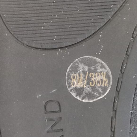 Lucky Brand ELAINY Black Soft Leather Ballet Flats Size 8 M Round Toe Cushioned - Picture 8 of 8